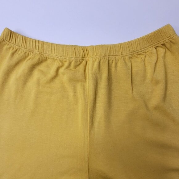 YELLOW Stretchy Leggings Pants  Size Small or Medium - Picture 2 of 6